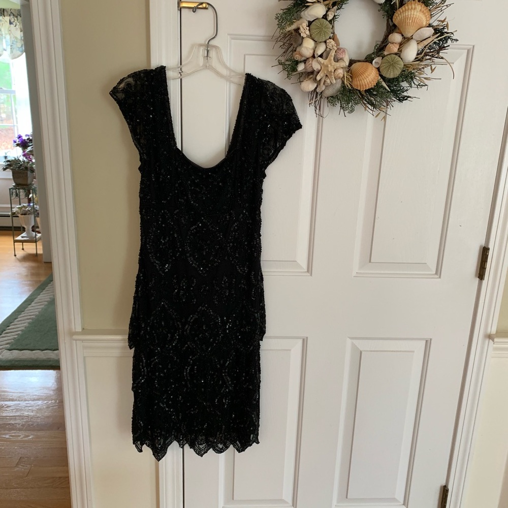 Black beaded dress